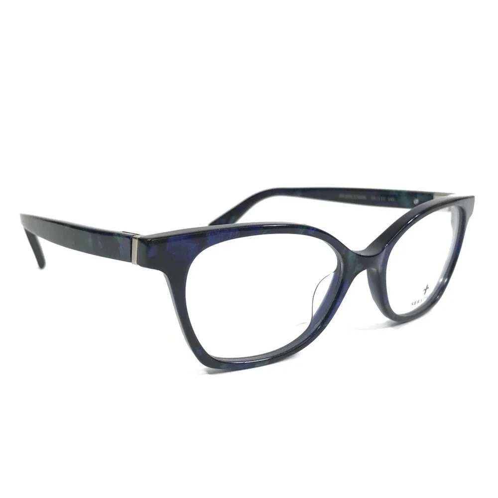 Seraphin Eyeglasses Frames REGENCY/8695 Blue Stone Green Black 52-17-145